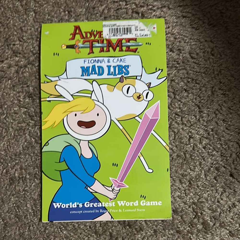 Vibrant Adventure Time Mad Libs Word Game